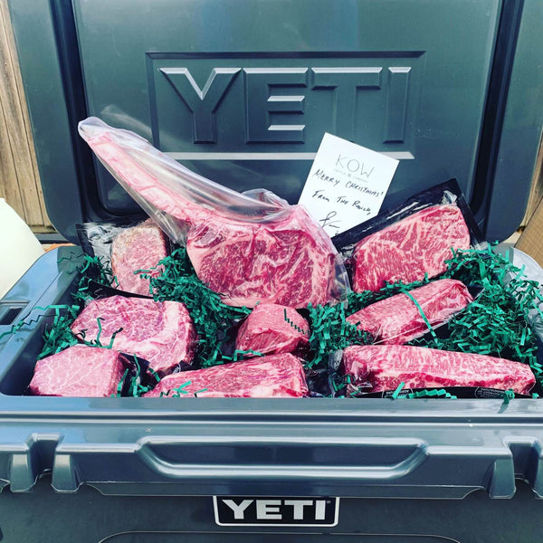 KOW Steaks Official YETI 20 Oz. Blue Tumbler